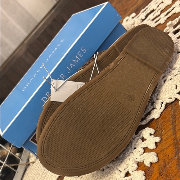 Draper James Brown Sandals Minimalist Summer Slides - Picture 3 of 3